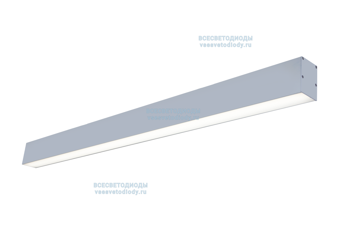 Светильник профильный L70 54W, 1515 мм, 5000К, с протоколом управления Dali, белый, накладной, IP 40
